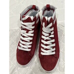 Propet Women’s Cherry Red Suede Sneakers Size 9 New Without Box